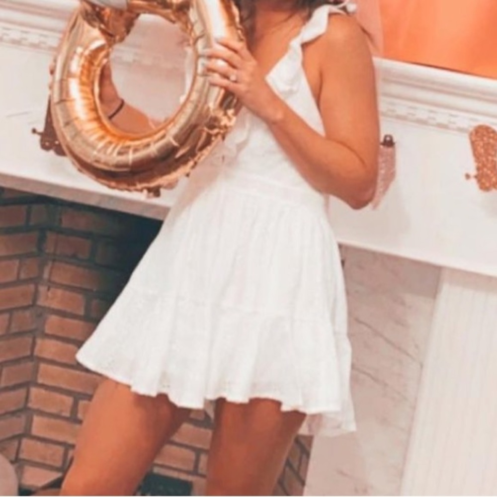 Red Dress Boutique Looking Your Way White Romper Dress